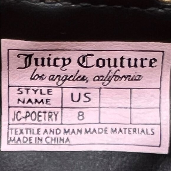 Juicy Couture Poetry Womens Logo Brown Brown Point Toe Flat Sling Back Size 8M - Picture 8 of 13